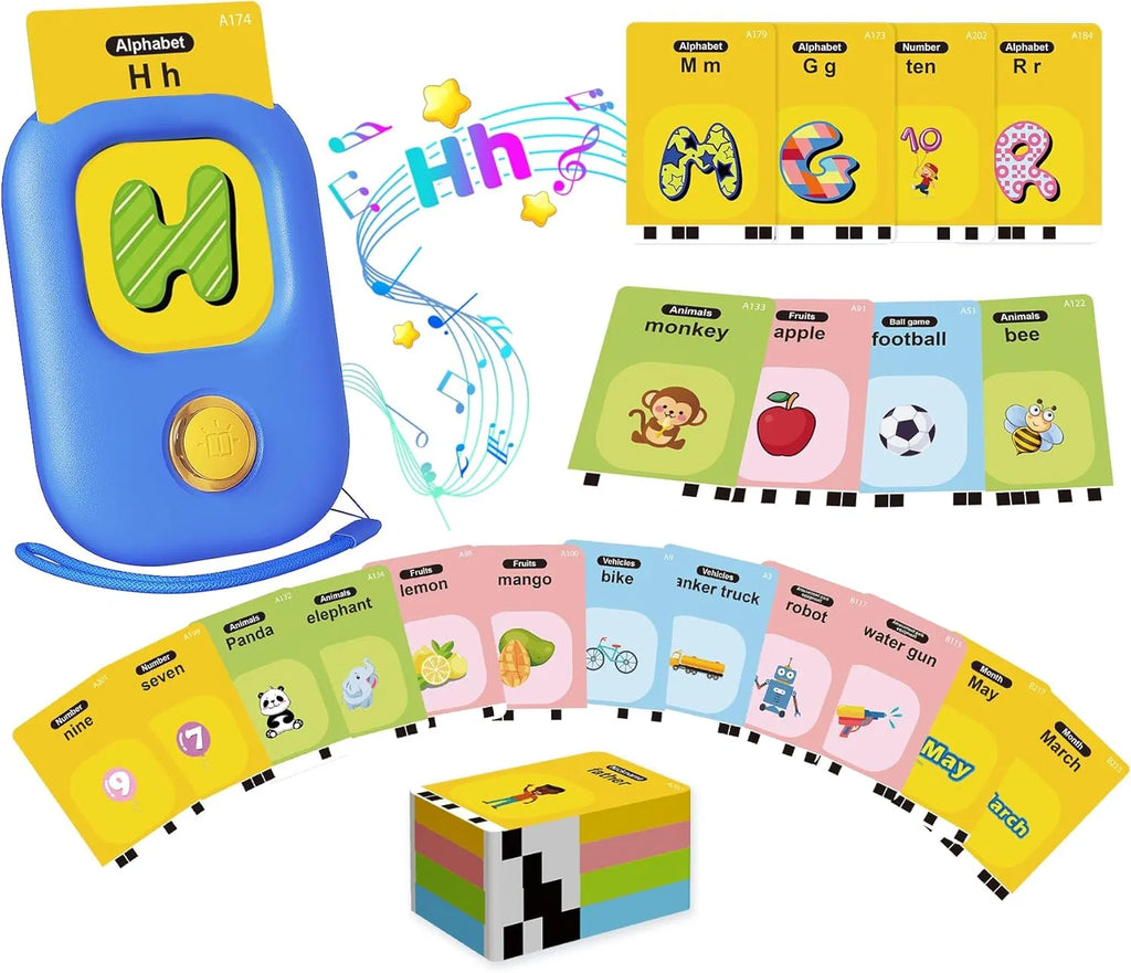 Talking Flash Cards, Kids Toddler Flash Cards With 224 Sight Words, Montessori Toys, Autism Sensory Toys, Speech Therapy Toys, Learning Educational Gifts For 1 2 3 4 5 Year Old Boys And Girls