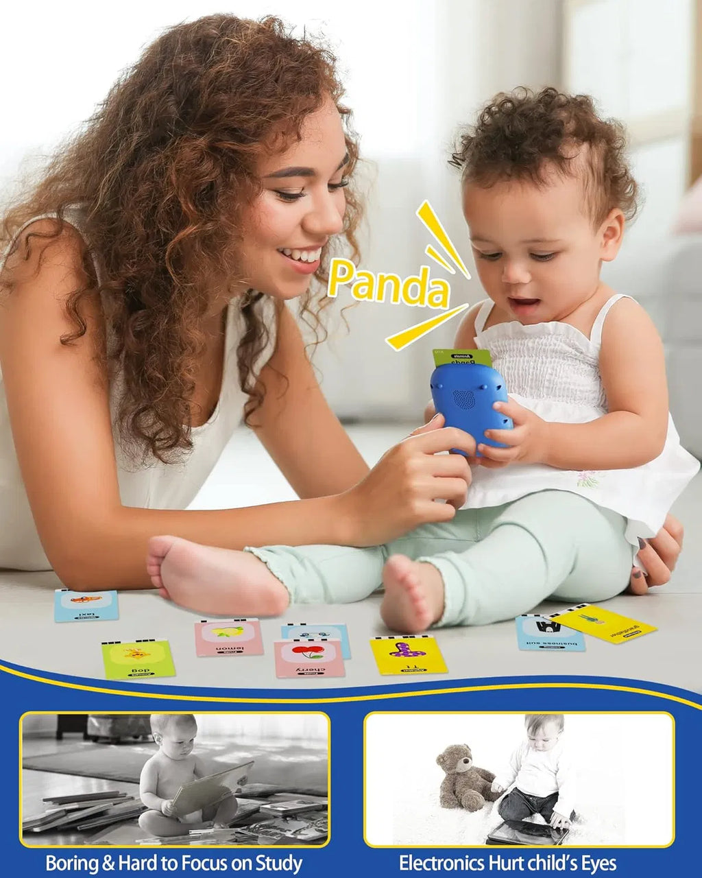Talking Flash Cards, Kids Toddler Flash Cards With 224 Sight Words, Montessori Toys, Autism Sensory Toys, Speech Therapy Toys, Learning Educational Gifts For 1 2 3 4 5 Year Old Boys And Girls